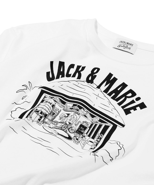 JACK & MARIE（ジャックアンドマリー）の「Simon Perini × JACK & MARIE　グラフィック Tシャツ（Tシャツ/カットソー・メンズ・A/B/C/D・S/M/L）」の5枚目の写真
