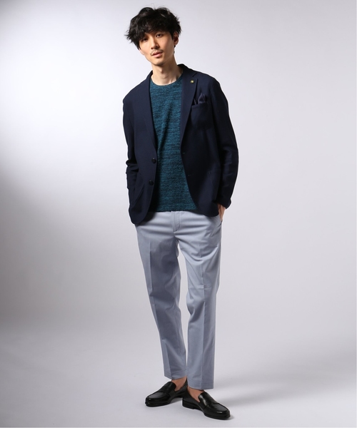 EDIFICE(エディフィス)の「ランダムパイル クルーネック TEE(Tシャツ/カットソー・メンズ・ホワイト/チャコールグレー/ネイビー/ブラウン/ブルー・SMALL/MEDIUM/LARGE/X-LARGE)」の6枚目の写真