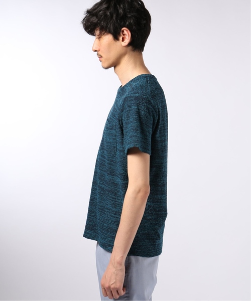 EDIFICE(エディフィス)の「ランダムパイル クルーネック TEE(Tシャツ/カットソー・メンズ・ホワイト/チャコールグレー/ネイビー/ブラウン/ブルー・SMALL/MEDIUM/LARGE/X-LARGE)」の8枚目の写真