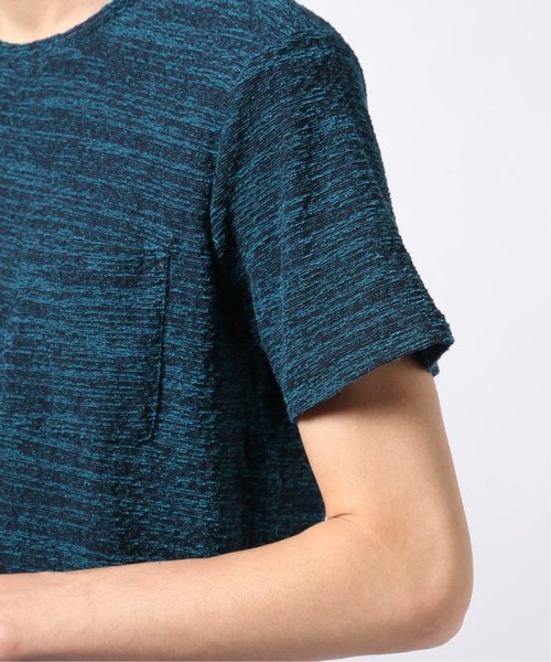 EDIFICE(エディフィス)の「ランダムパイル クルーネック TEE(Tシャツ/カットソー・メンズ・ホワイト/チャコールグレー/ネイビー/ブラウン/ブルー・SMALL/MEDIUM/LARGE/X-LARGE)」の13枚目の写真