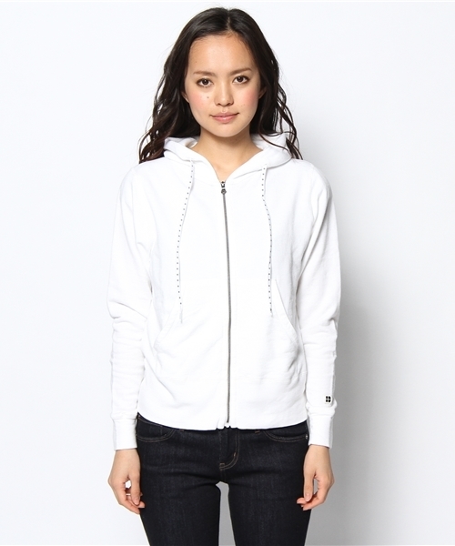 SHIPS for women（シップスフォーウィメン）の「SHIPS Days: ミニ ウラケ パーカー（パーカー・レディース・ホワイト/ブラック/グレー/ネイビー/ダークブルー・LARGE/SMALL/MEDIUM）」の7枚目の写真