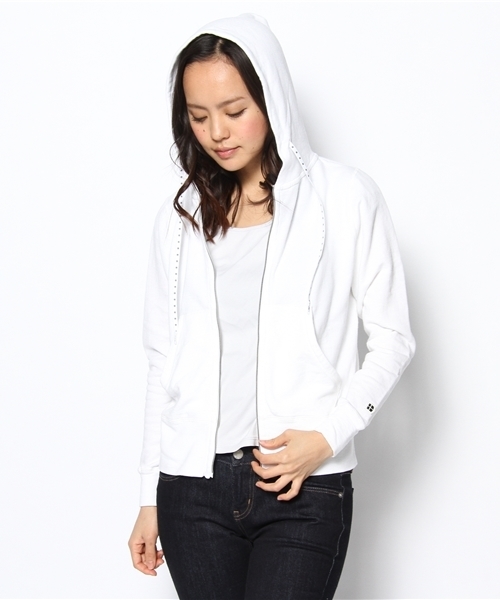 SHIPS for women（シップスフォーウィメン）の「SHIPS Days: ミニ ウラケ パーカー（パーカー・レディース・ホワイト/ブラック/グレー/ネイビー/ダークブルー・LARGE/SMALL/MEDIUM）」の10枚目の写真