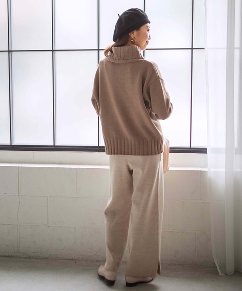 GeeRA(ジーラ)の「タートルニットプルオーバー(ニット/セーター・レディース・ブラック/ベージュ/ピンク系その他・MEDIUM/LARGE/X-LARGE)」の11枚目の写真