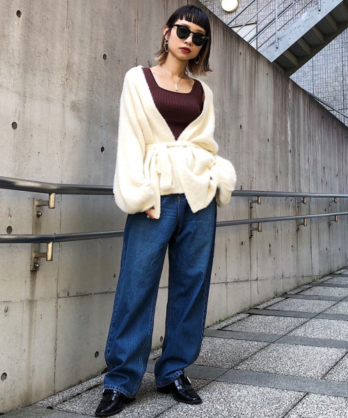 PAGEBOY（ページボーイ）の「【Lee×PAGEBOY】 カウガールパンツ（デニムパンツ・レディース・ブラック/インディゴブルー・SMALL/MEDIUM）」の6枚目の写真