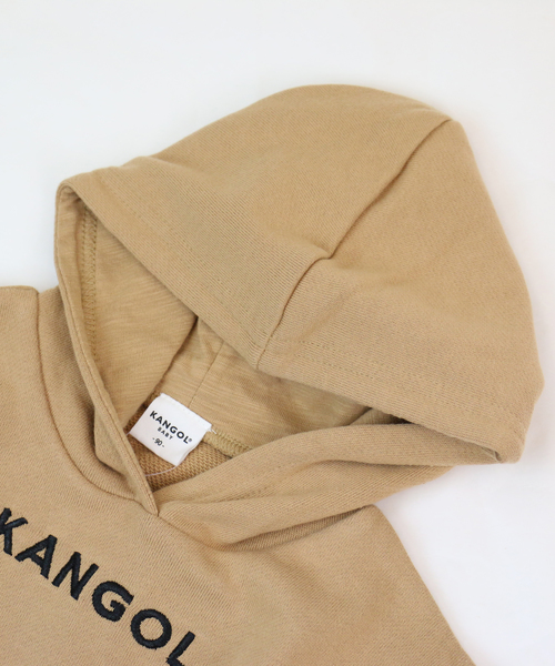 KANGOL（カンゴール）の「KANGOL/カンゴール ロゴパーカー（パーカー・キッズ・チャコールグレー/ホワイト/ベージュ/ピンク・80ｃｍ/90cm/95cm）」の11枚目の写真