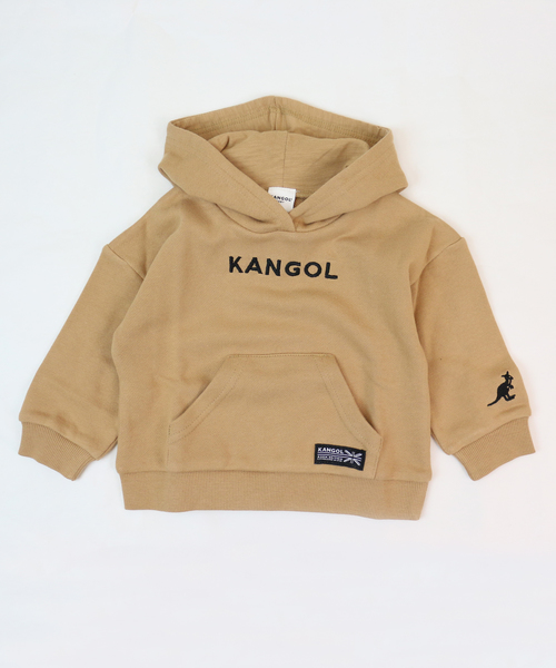 KANGOL（カンゴール）の「KANGOL/カンゴール ロゴパーカー（パーカー・キッズ・チャコールグレー/ホワイト/ベージュ/ピンク・80ｃｍ/90cm/95cm）」の6枚目の写真