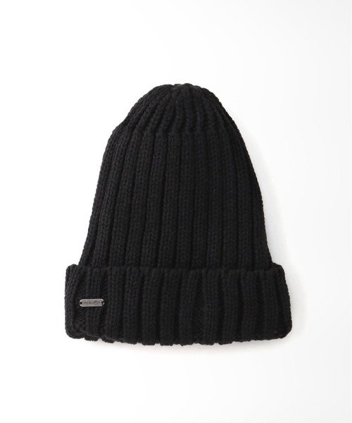 SLOBE IENA（スローブイエナ）の「【MC BURN/エムシーバーン】リブニットキャップ（ニットキャップ/ビーニー・レディース・ブラック/グレー・FREE）」の2枚目の写真