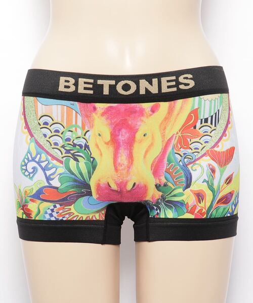 BETONES（ビトーンズ）の「【BETONES/ビトーンズ】「BETONES×Fujiyoshi Brother’s」アンダーウェア MFU004（ボクサーパンツ・レディース・パープル/イエロー/レッド・FREE）」の5枚目の写真