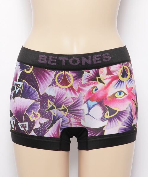 BETONES（ビトーンズ）の「【BETONES/ビトーンズ】「BETONES×Fujiyoshi Brother’s」アンダーウェア MFU004（ボクサーパンツ・レディース・パープル/イエロー/レッド・FREE）」の4枚目の写真