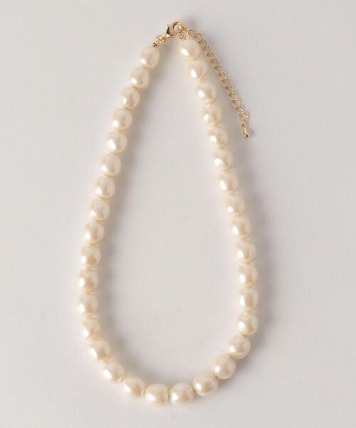 BEAUTY&YOUTH UNITED ARROWS（ビューティーアンドユースユナイテッドアローズ）の「BY DRESS シンプルパールモチーフショートネックレス（ネックレス・レディース・オフホワイト・FREE）」の4枚目の写真