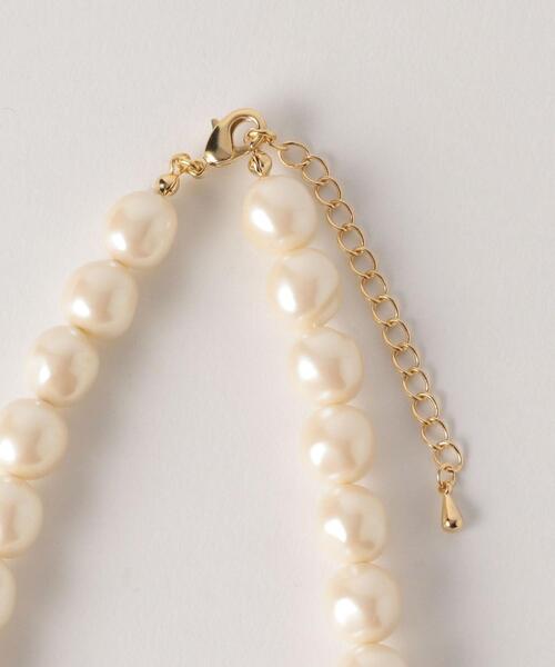 BEAUTY&YOUTH UNITED ARROWS（ビューティーアンドユースユナイテッドアローズ）の「BY DRESS シンプルパールモチーフショートネックレス（ネックレス・レディース・オフホワイト・FREE）」の6枚目の写真