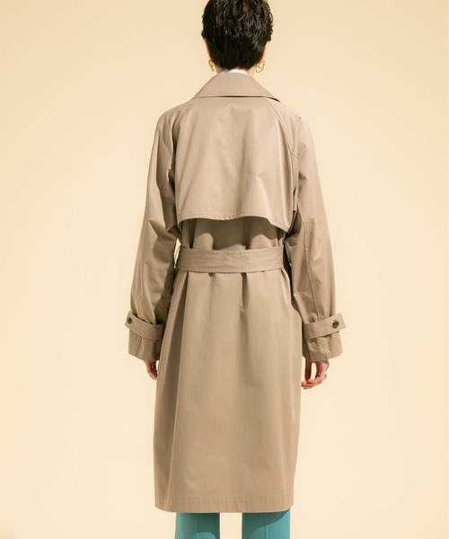 極美品 パブリック トウキョウ ハイクラストレンチ ベルト 撥水 全天候 L PUBLIC TOKYO（パブリックトウキョウ）の「極 トレンチコート