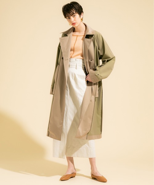 PUBLIC TOKYO(パブリックトウキョウ)の「極 トレンチコート(トレンチコート・レディース・ベージュ/マルチ・1/2)」の15枚目の写真