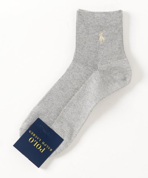 POLO RALPH LAUREN(ポロ ラルフ ローレン)の「POLO RALPH LAUREN レディース ワンポイント ラメ ショートソックス 03207228(ソックス/靴下・レディース・ベージュ/ネイビー/ブラック/オフホワイト/ライトグレー/ダークブルー/レッド系その他/ホワイト/ブラウン系その他/シルバーグレー/ブラック系その他/グレー系その他/パープル系その他/ダークネイビー/アイボリー・22-24cm)」の7枚目の写真