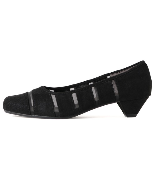 coca(ANDEX shoes product)(コカ)の「coca / コカ スクエアトゥ チュール ローヒール パンプス 120003(パンプス・レディース・ゴールド/ブラック/ネイビー・23.5cm/23.0cm/22.5cm/24.5cm/24.0cm/22.0cm)」の6枚目の写真