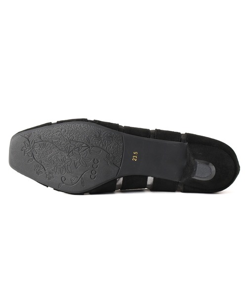 coca(ANDEX shoes product)(コカ)の「coca / コカ スクエアトゥ チュール ローヒール パンプス 120003(パンプス・レディース・ゴールド/ブラック/ネイビー・23.5cm/23.0cm/22.5cm/24.5cm/24.0cm/22.0cm)」の7枚目の写真