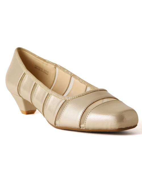 coca(ANDEX shoes product)(コカ)の「coca / コカ スクエアトゥ チュール ローヒール パンプス 120003(パンプス・レディース・ゴールド/ブラック/ネイビー・23.5cm/23.0cm/22.5cm/24.5cm/24.0cm/22.0cm)」の17枚目の写真