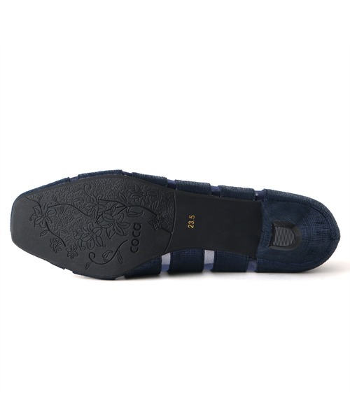 coca(ANDEX shoes product)(コカ)の「coca / コカ スクエアトゥ チュール ローヒール パンプス 120003(パンプス・レディース・ゴールド/ブラック/ネイビー・23.5cm/23.0cm/22.5cm/24.5cm/24.0cm/22.0cm)」の21枚目の写真