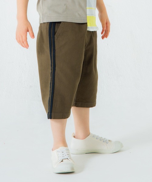 BRANSHES(ブランシェス)の「サイドラインパンツ(その他パンツ・キッズ・ブルー/カーキオリーブ・120cm/150cm/80cm/90cm/100cm/130cm/110cm/140cm)」の1枚目の写真
