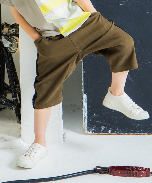 BRANSHES(ブランシェス)の「サイドラインパンツ(その他パンツ・キッズ・ブルー/カーキオリーブ・120cm/150cm/80cm/90cm/100cm/130cm/110cm/140cm)」の19枚目の写真