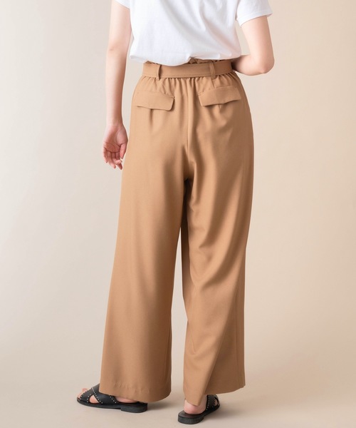 La SRIC（ラスリック）の「La SRIC/アシンメトリータックワイドパンツ（その他パンツ・レディース・ネイビー/ピンク/キャメル・FREE）」の5枚目の写真