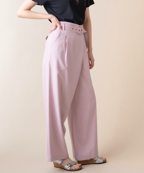 La SRIC（ラスリック）の「La SRIC/アシンメトリータックワイドパンツ（その他パンツ・レディース・ネイビー/ピンク/キャメル・FREE）」の17枚目の写真