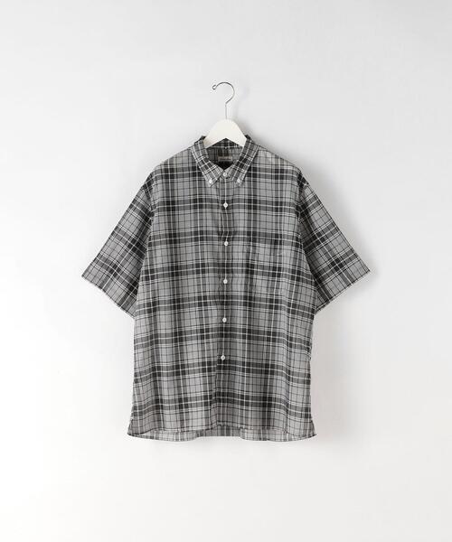 Steven Alan(スティーブンアラン)の「<Steven Alan> VOIL/CHECK BD LOOSE SHORT SLEEVE SHIRT/シャツ(シャツ/ブラウス・メンズ・オフホワイト/ブラック・SMALL/MEDIUM/LARGE/X-LARGE)」の13枚目の写真