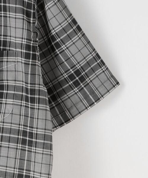 Steven Alan(スティーブンアラン)の「<Steven Alan> VOIL/CHECK BD LOOSE SHORT SLEEVE SHIRT/シャツ(シャツ/ブラウス・メンズ・オフホワイト/ブラック・SMALL/MEDIUM/LARGE/X-LARGE)」の16枚目の写真
