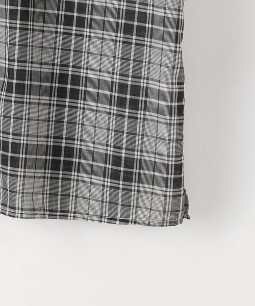 Steven Alan(スティーブンアラン)の「<Steven Alan> VOIL/CHECK BD LOOSE SHORT SLEEVE SHIRT/シャツ(シャツ/ブラウス・メンズ・オフホワイト/ブラック・SMALL/MEDIUM/LARGE/X-LARGE)」の17枚目の写真