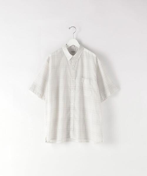 Steven Alan(スティーブンアラン)の「<Steven Alan> VOIL/CHECK BD LOOSE SHORT SLEEVE SHIRT/シャツ(シャツ/ブラウス・メンズ・オフホワイト/ブラック・SMALL/MEDIUM/LARGE/X-LARGE)」の19枚目の写真