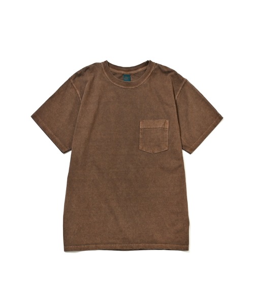 Good On(グッドオン)の「GOOD ON S/S CREW NECK POCKET T-SHIRTS (グッドオン クルーネック ポケット付きTシャツ)(Tシャツ/カットソー・メンズ・ブラウン/グレー系その他/ベージュ系その他/スモークピンク・M/S/L/XL)」の6枚目の写真