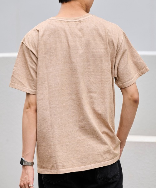 Good On(グッドオン)の「GOOD ON S/S CREW NECK POCKET T-SHIRTS (グッドオン クルーネック ポケット付きTシャツ)(Tシャツ/カットソー・メンズ・ブラウン/グレー系その他/ベージュ系その他/スモークピンク・M/S/L/XL)」の13枚目の写真