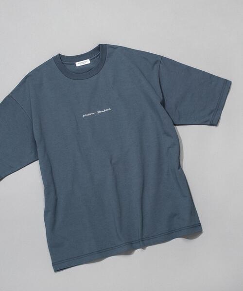 BEAUTY&YOUTH UNITED ARROWS（ビューティーアンドユースユナイテッドアローズ）の「BY FREEDOM STANDARD ワイドフォルム Tシャツ（Tシャツ/カットソー・メンズ・コバルトブルー/ピンク/ホワイト/ベージュ・XL/S/M/L）」の3枚目の写真