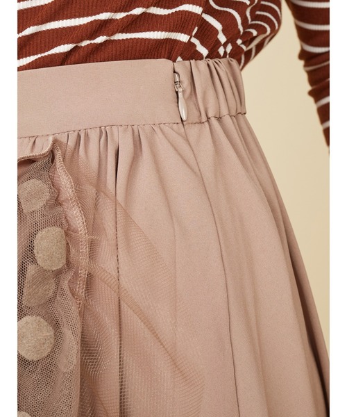 ROYAL PARTY(ロイヤルパーティー)の「ジュリエットスカート(スカート・レディース・ベージュ/ブラック・FREE)」の5枚目の写真
