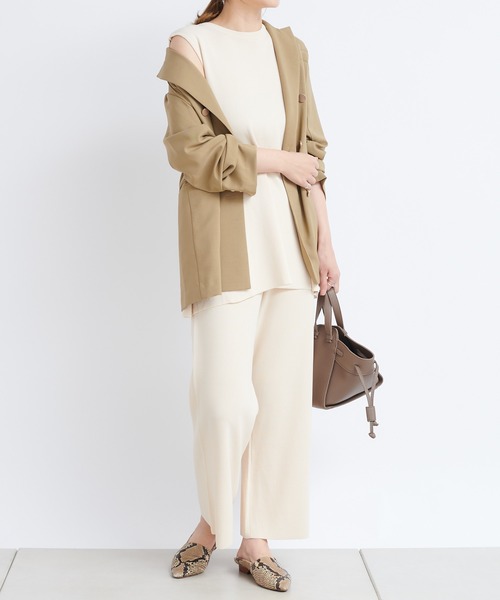 DouDou（ドゥドゥ）の「金ボタンWジャケット（テーラードジャケット・レディース・イエロー/ベージュ・FREE）」の11枚目の写真