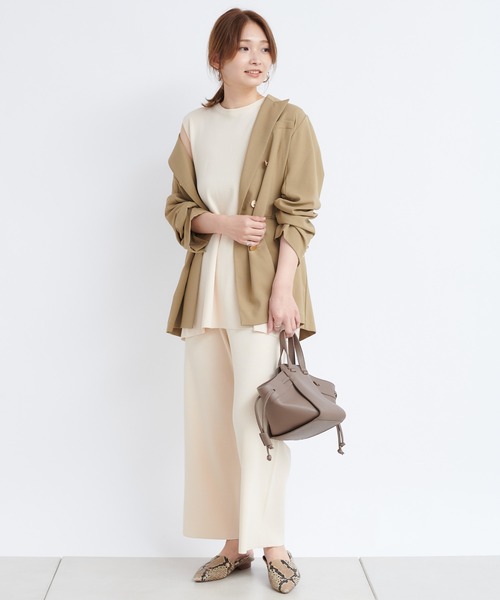 DouDou（ドゥドゥ）の「金ボタンWジャケット（テーラードジャケット・レディース・イエロー/ベージュ・FREE）」の12枚目の写真