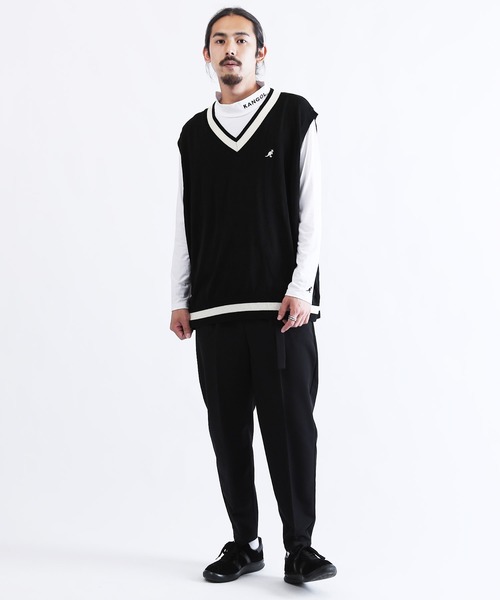 Lulu & Arnie(るるあんどあーにー)の「ベルテッドテーパードパンツ(スラックス・メンズ・ブラック/ベージュ/ネイビー/グレー/ブラウン系その他/ベージュ系その他/ブラウン系その他2・SMALL/LARGE/X-LARGE/XX-LARGE/MEDIUM)」の16枚目の写真