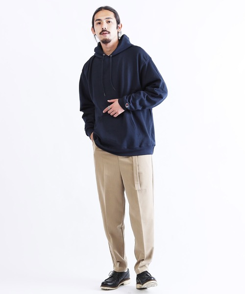 Lulu & Arnie(るるあんどあーにー)の「ベルテッドテーパードパンツ(スラックス・メンズ・ブラック/ベージュ/ネイビー/グレー/ブラウン系その他/ベージュ系その他/ブラウン系その他2・SMALL/LARGE/X-LARGE/XX-LARGE/MEDIUM)」の20枚目の写真