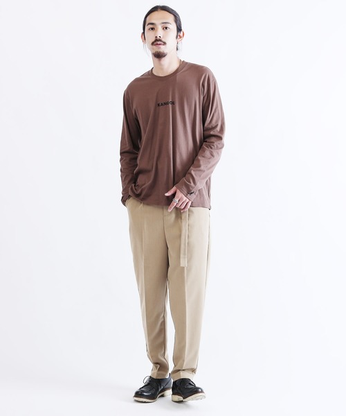 Lulu & Arnie(るるあんどあーにー)の「ベルテッドテーパードパンツ(スラックス・メンズ・ブラック/ベージュ/ネイビー/グレー/ブラウン系その他/ベージュ系その他/ブラウン系その他2・SMALL/LARGE/X-LARGE/XX-LARGE/MEDIUM)」の22枚目の写真