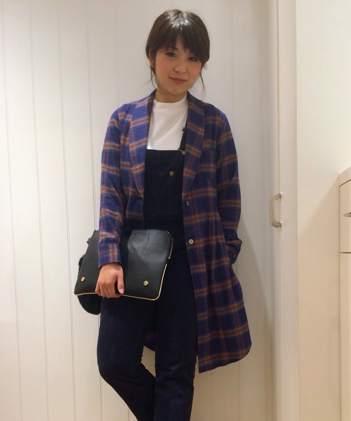 Another Edition（アナザーエディション）の「コットンチェックガウンシャツ/AE C/CHK GOWN SHT（シャツ/ブラウス・レディース・ブラウン/コバルトブルー/ネイビー・フリー）」の17枚目の写真