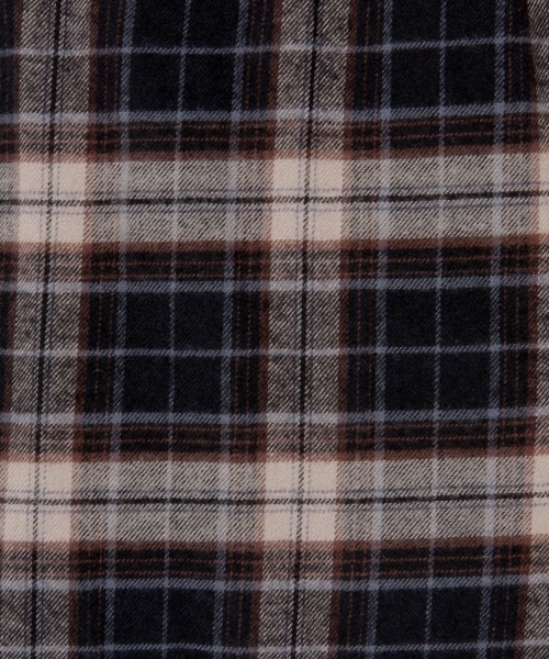 Another Edition（アナザーエディション）の「コットンチェックガウンシャツ/AE C/CHK GOWN SHT（シャツ/ブラウス・レディース・ブラウン/コバルトブルー/ネイビー・フリー）」の12枚目の写真