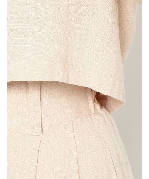 dazzlin（ダズリン）の「ハーフスリーブショートシャツ【セットアップ着用可】（シャツ/ブラウス・レディース・ブラウン/アイボリー・FREE）」の14枚目の写真