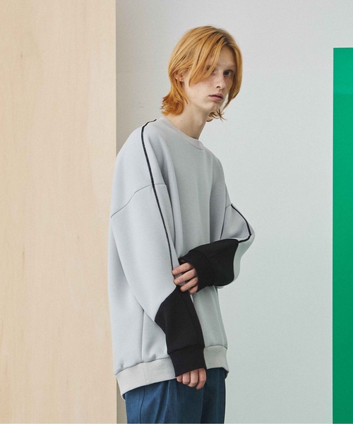 UNITED TOKYO(ユナイテッドトウキョウ)の「ダンボール切替オーバースウェット(スウェット・メンズ・グレー/カーキ/ブラック・FREE)」の14枚目の写真