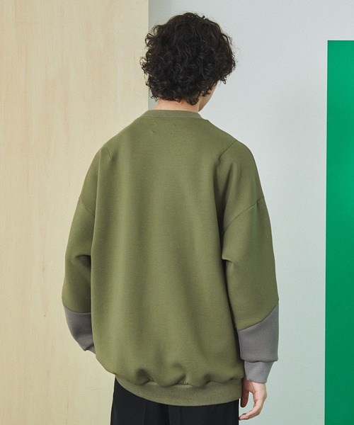 UNITED TOKYO(ユナイテッドトウキョウ)の「ダンボール切替オーバースウェット(スウェット・メンズ・グレー/カーキ/ブラック・FREE)」の7枚目の写真