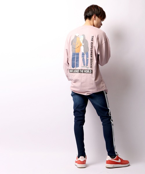 A.T,C in the attic homme(エーティーシーインジアティックオム)の「イラストPTポケ付きロンT(Tシャツ/カットソー・メンズ・ホワイト/ブラック/ラベンダー・M/L)」の11枚目の写真