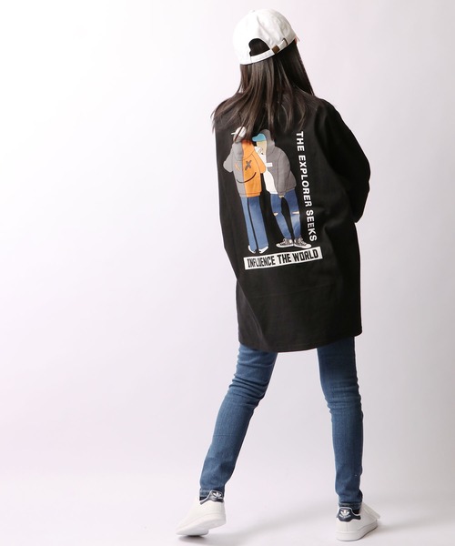 A.T,C in the attic homme(エーティーシーインジアティックオム)の「イラストPTポケ付きロンT(Tシャツ/カットソー・メンズ・ホワイト/ブラック/ラベンダー・M/L)」の22枚目の写真