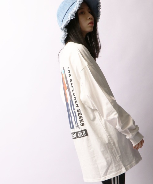 A.T,C in the attic homme(エーティーシーインジアティックオム)の「イラストPTポケ付きロンT(Tシャツ/カットソー・メンズ・ホワイト/ブラック/ラベンダー・M/L)」の15枚目の写真