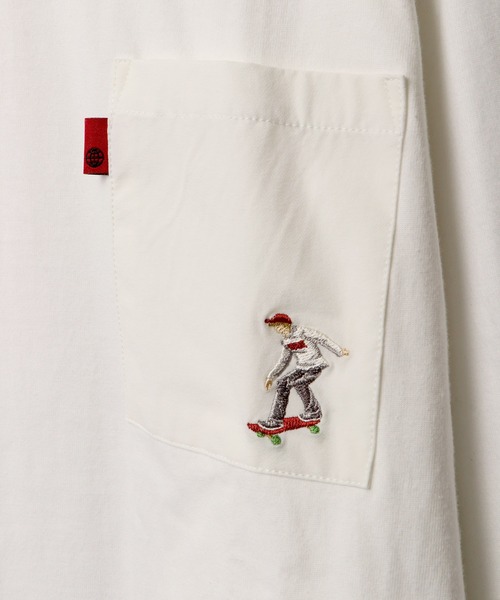 A.T,C in the attic homme(エーティーシーインジアティックオム)の「イラストPTポケ付きロンT(Tシャツ/カットソー・メンズ・ホワイト/ブラック/ラベンダー・M/L)」の19枚目の写真