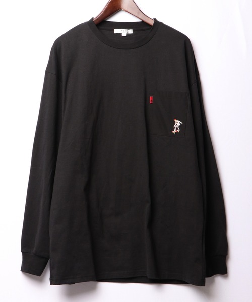A.T,C in the attic homme(エーティーシーインジアティックオム)の「イラストPTポケ付きロンT(Tシャツ/カットソー・メンズ・ホワイト/ブラック/ラベンダー・M/L)」の20枚目の写真