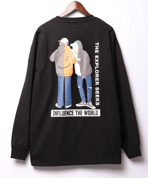A.T,C in the attic homme(エーティーシーインジアティックオム)の「イラストPTポケ付きロンT(Tシャツ/カットソー・メンズ・ホワイト/ブラック/ラベンダー・M/L)」の21枚目の写真